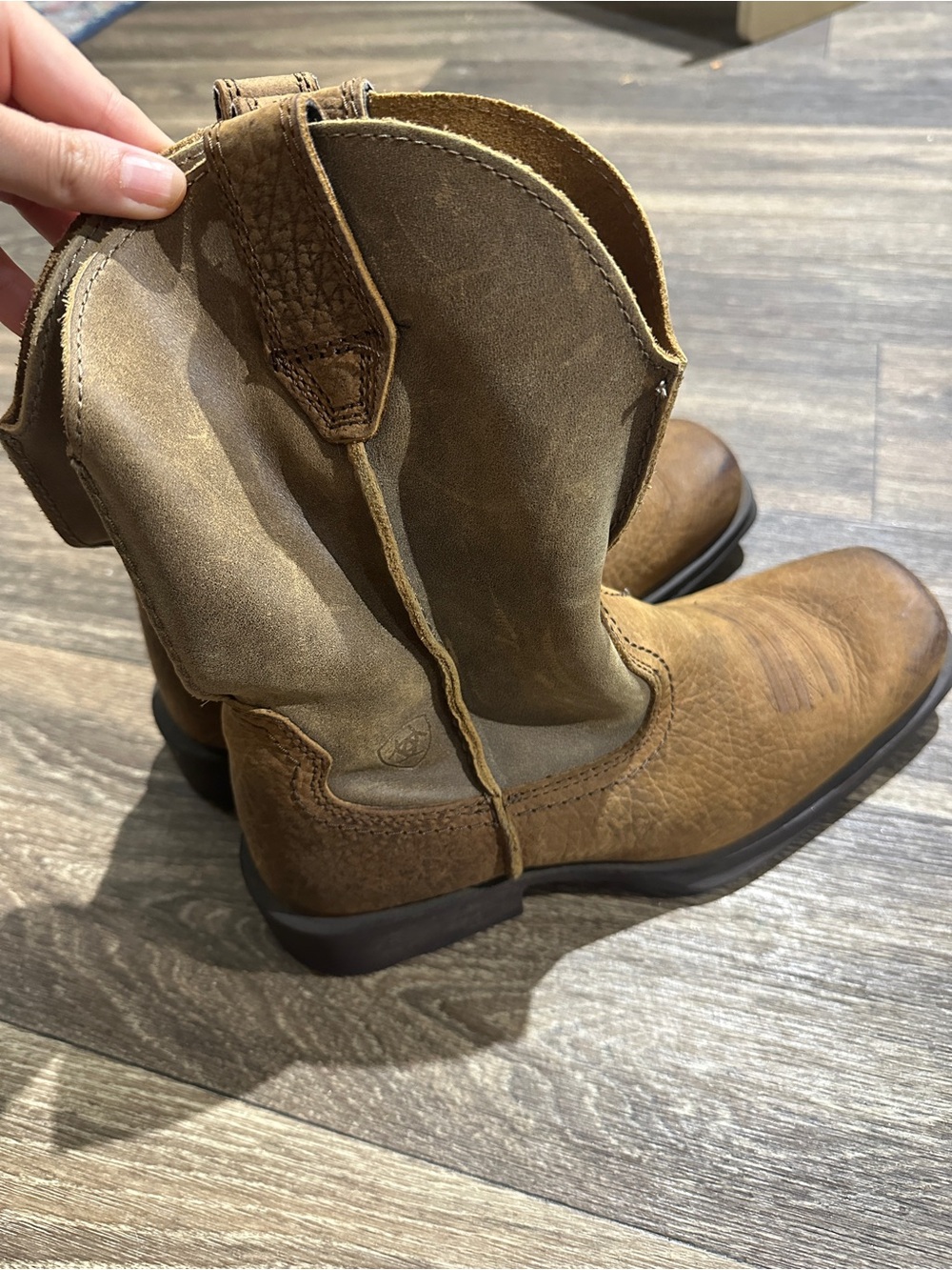 Ariat Brown Leather Men's Western Pull-On Boots